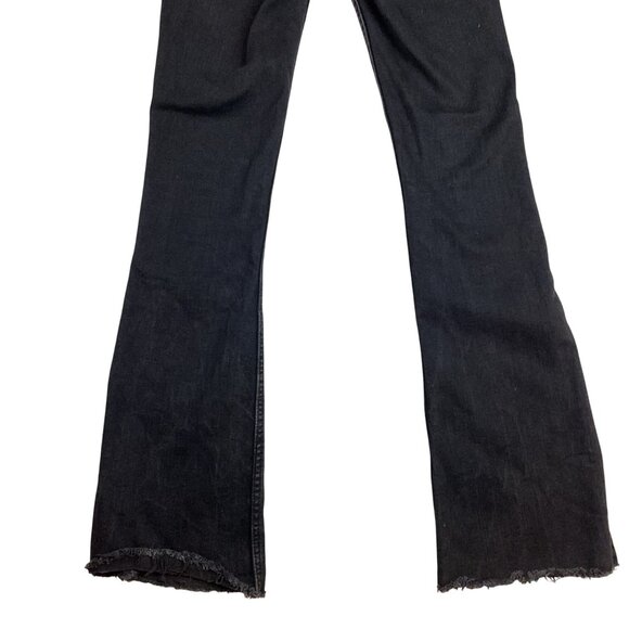 We The Free High-Rise Distressed Hem Bootcut Jeans Womens 28 Black - Picture 6 of 14
